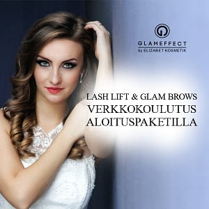 Glameffect lash lif t &glam brows koulutus aloituspaketilla