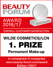 LCN kestopigmentointi sertifkkaatti 1. sijasta Beauty forum awardseissa
